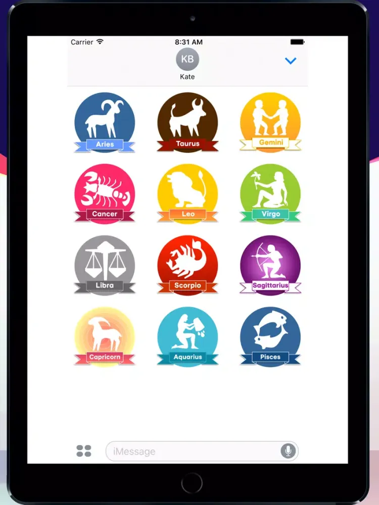 Capturas de tela do Best zodiac iPad 