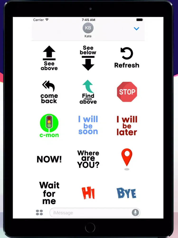 Ảnh chụp màn hình của Every day with stickers iPad 