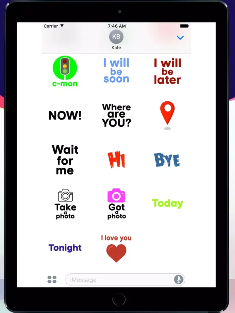 Ảnh chụp màn hình của Every day with stickers iPad 