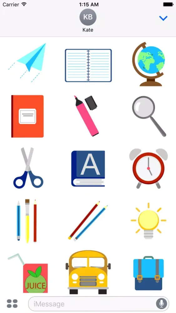 Zrzuty ekranu Super school sticker pack