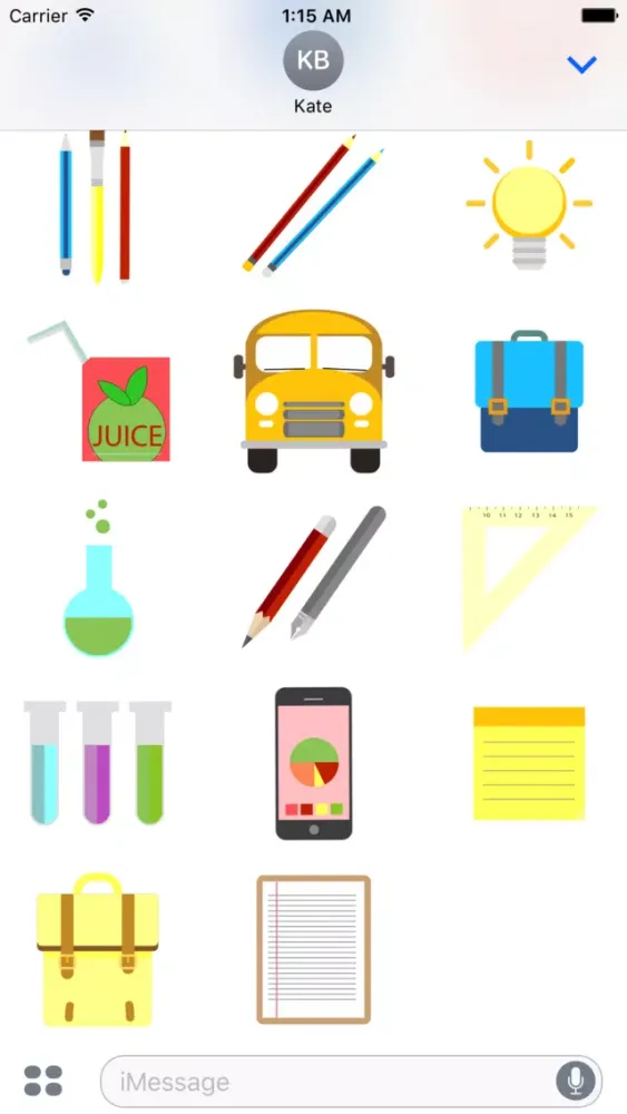 Zrzuty ekranu Super school sticker pack