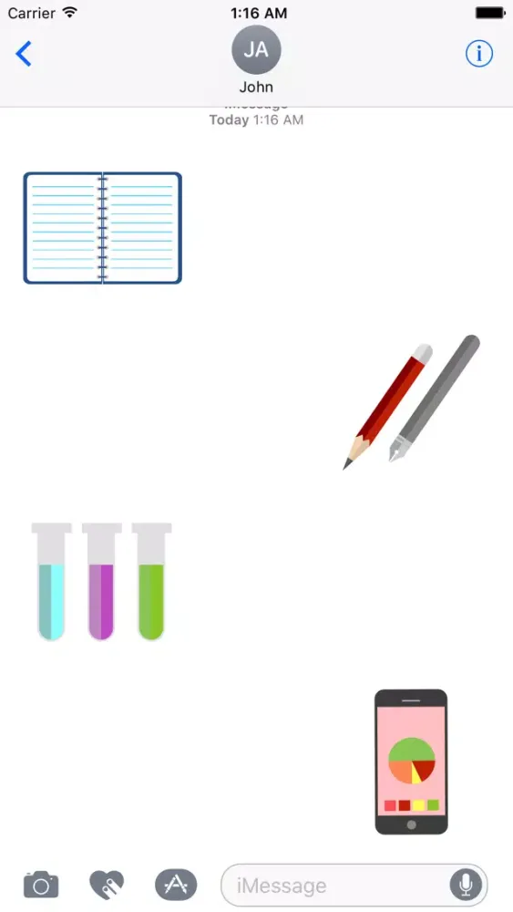 Zrzuty ekranu Super school sticker pack