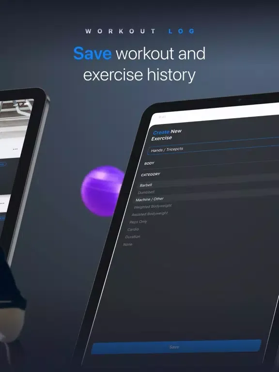 Workout tracker & planner iPad  سکرین شاٹس