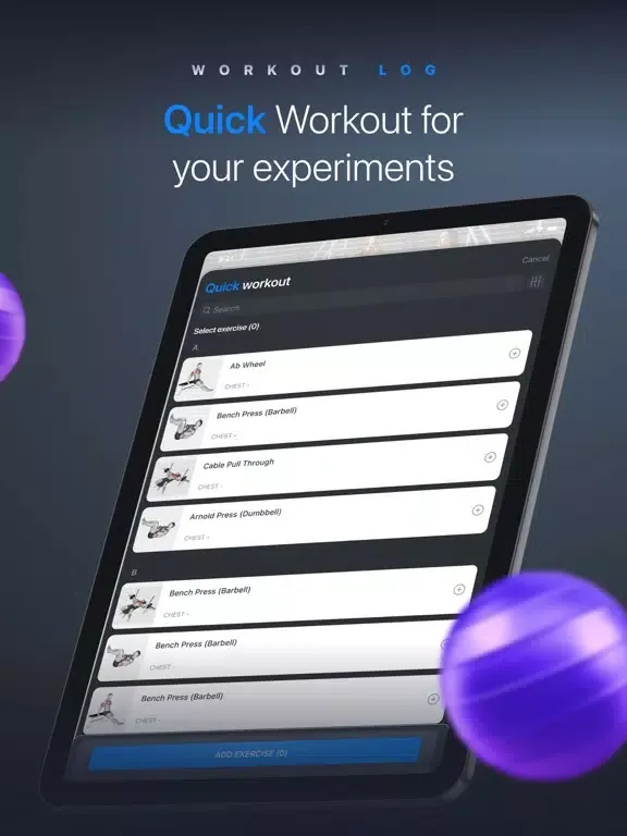 Workout tracker & planner iPad  سکرین شاٹس