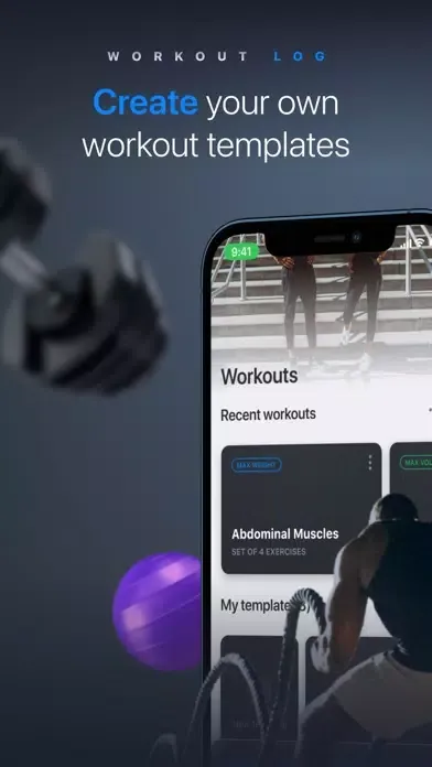 Workout tracker & planner سکرین شاٹس