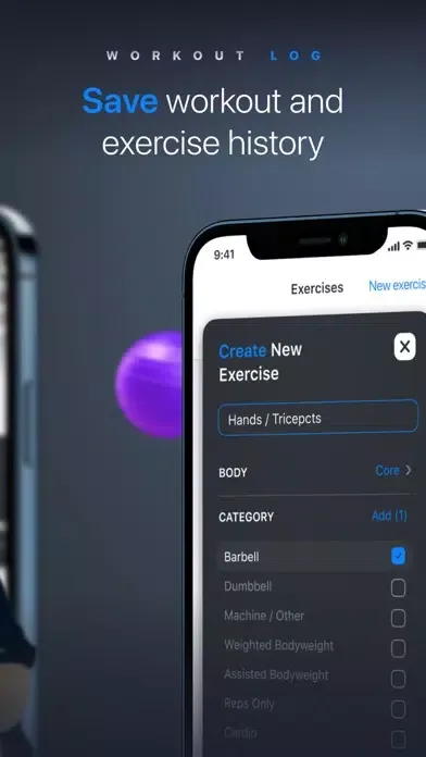 Workout tracker & planner سکرین شاٹس