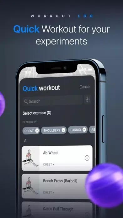 Workout tracker & planner سکرین شاٹس