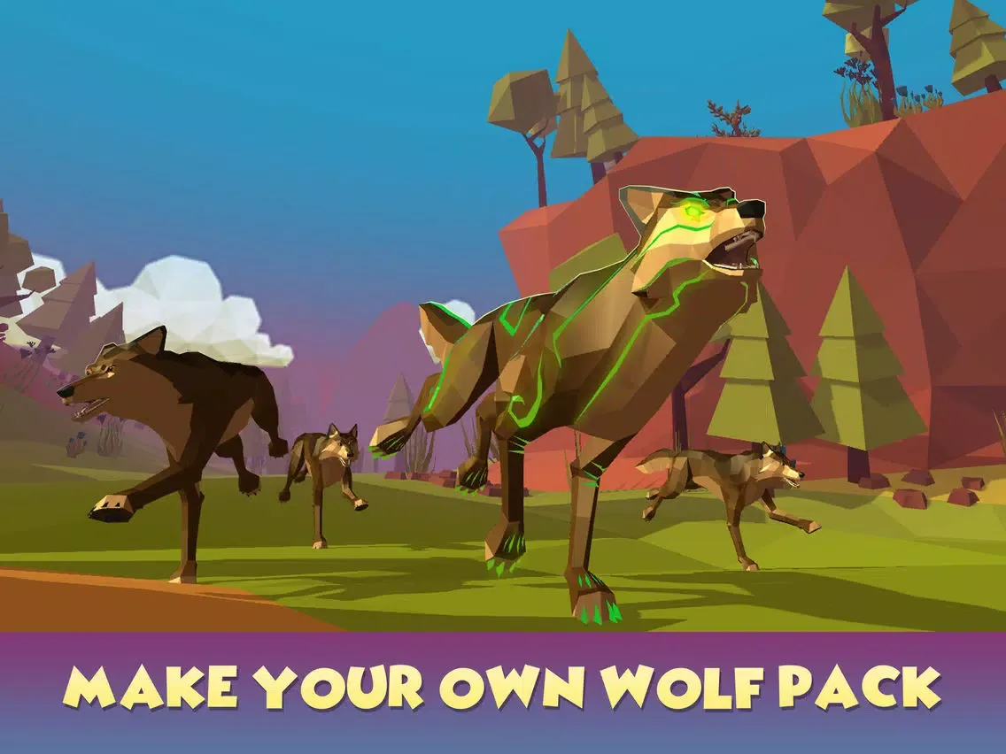 Tangkapan skrin Wolf Family Quest Online iPad 