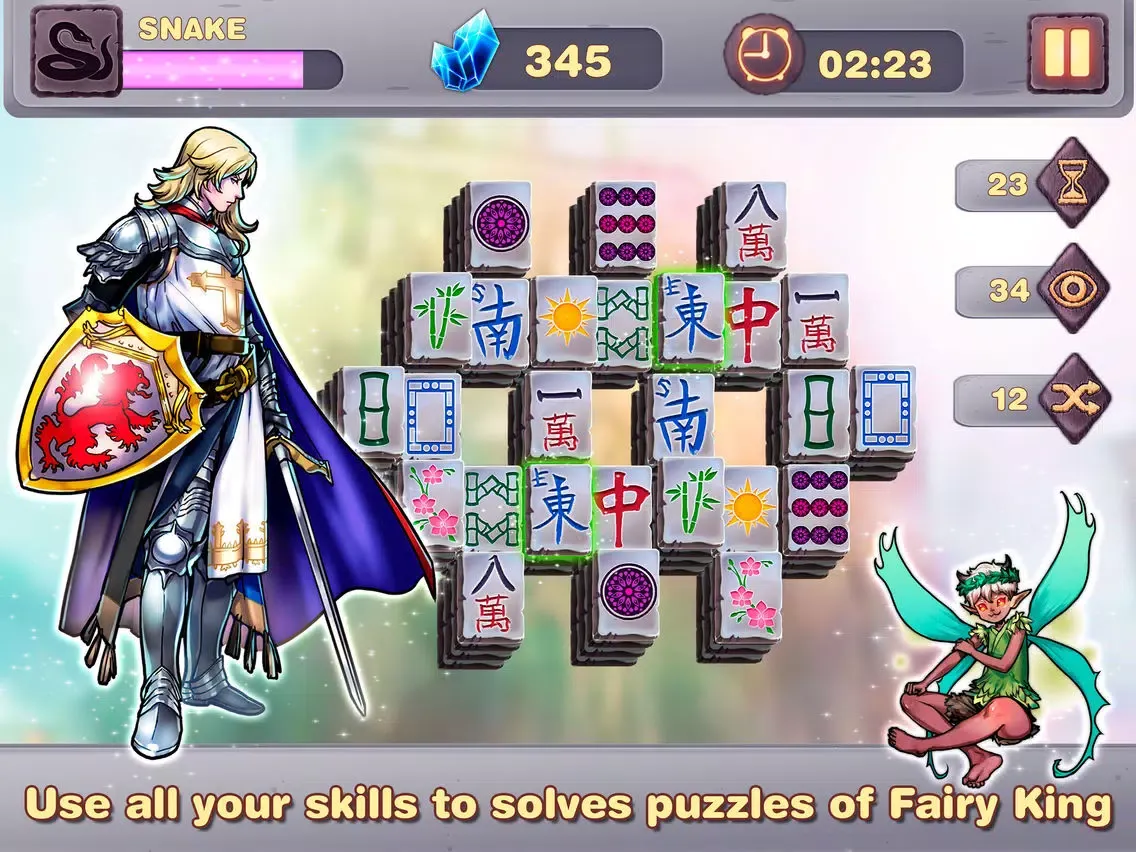 Captures d'écran de Fairy Mahjong Magic Quest iPad 