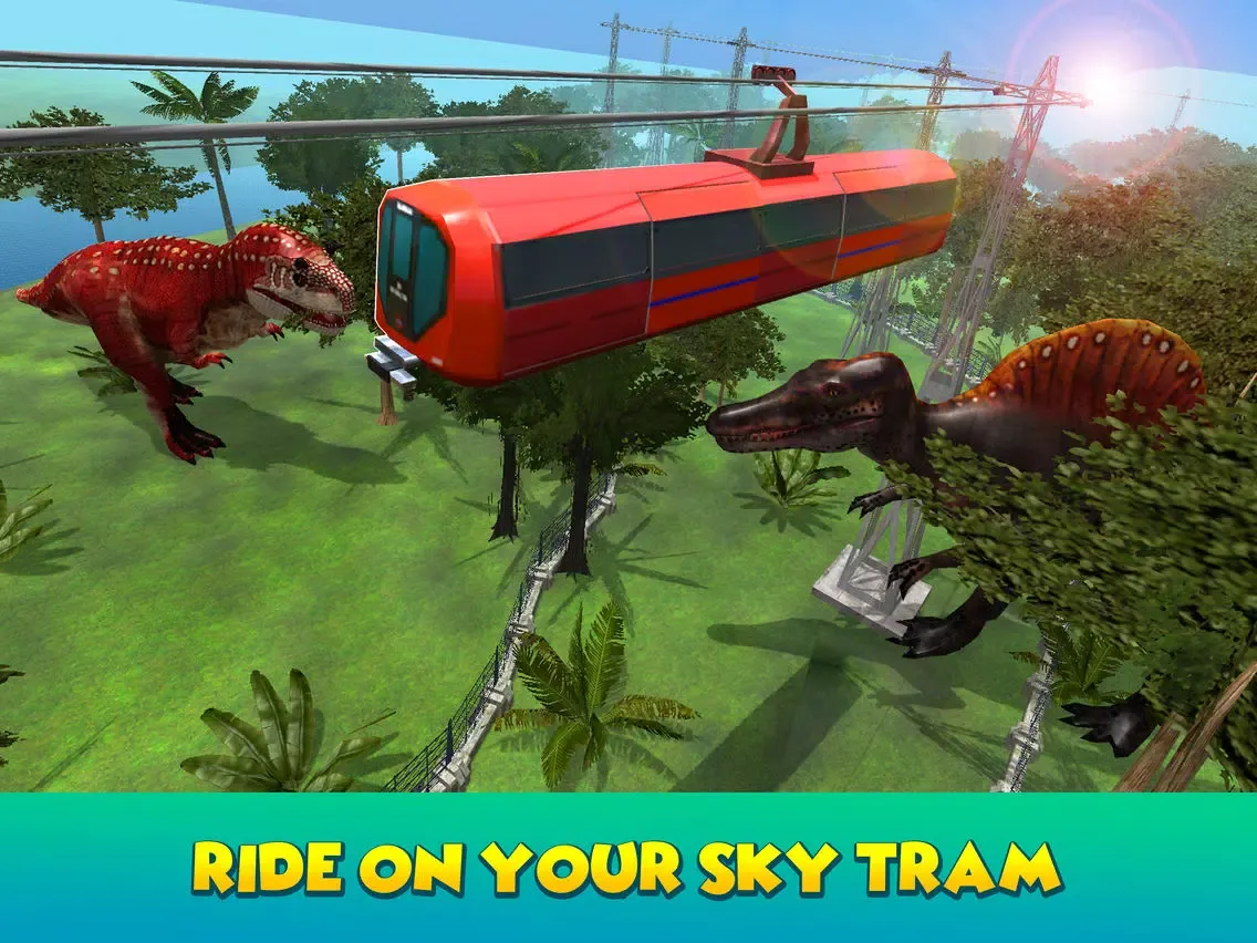 Dino Park Sky Tram Simulator iPad  স্ক্রিনশট