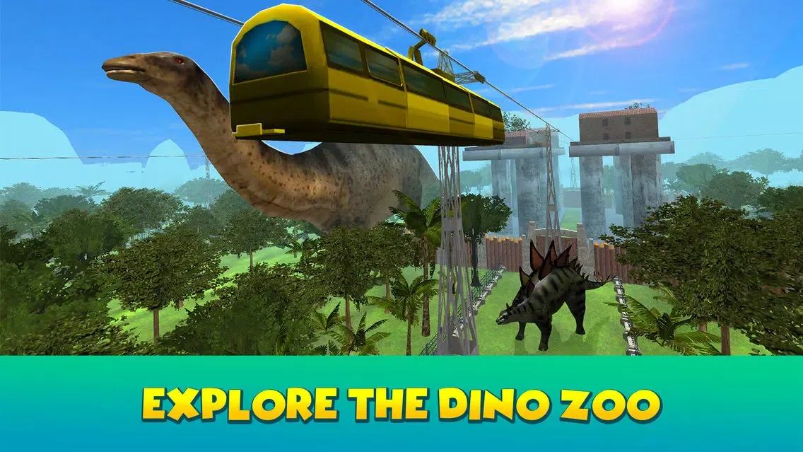 Dino Park Sky Tram Simulator স্ক্রিনশট