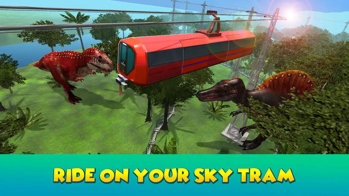 Dino Park Sky Tram Simulator স্ক্রিনশট