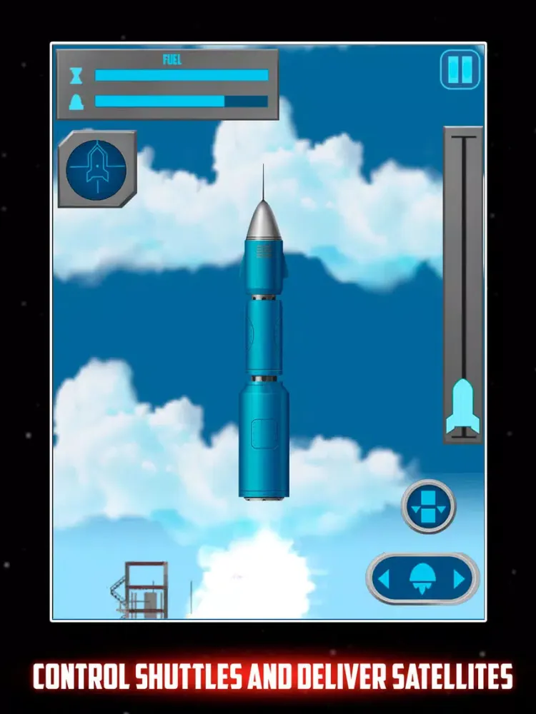 Capturas de tela do Cosmic Rocket Agency Flight iPad 