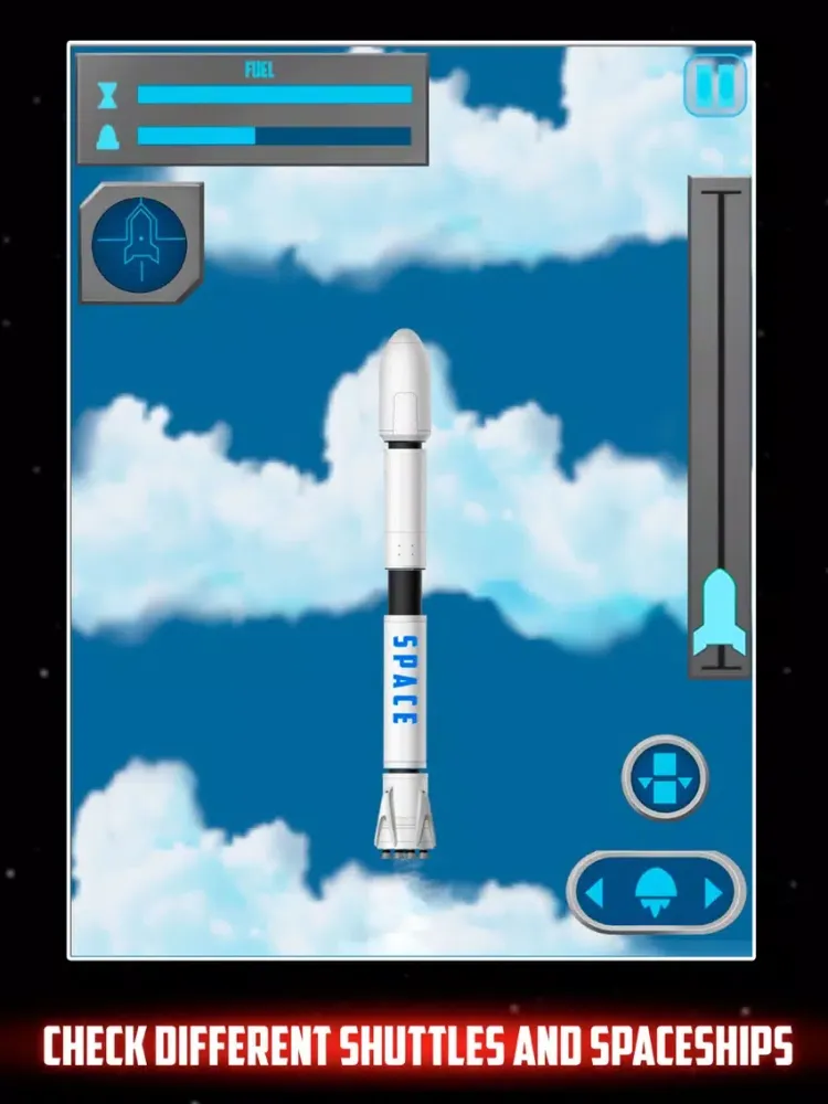 Capturas de tela do Cosmic Rocket Agency Flight iPad 