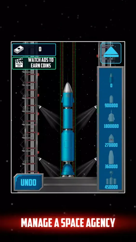 Capturas de tela do Cosmic Rocket Agency Flight