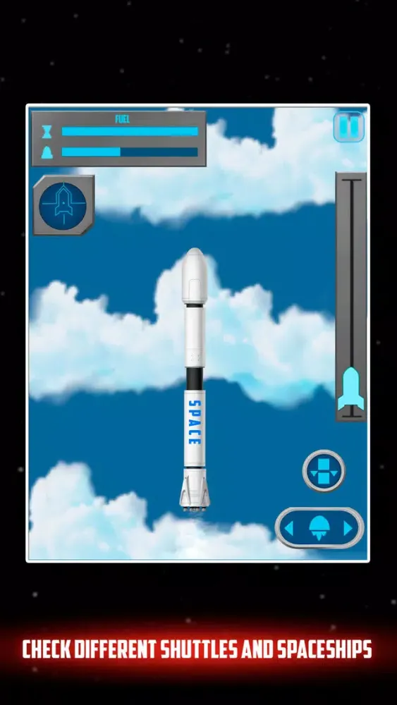 Capturas de tela do Cosmic Rocket Agency Flight