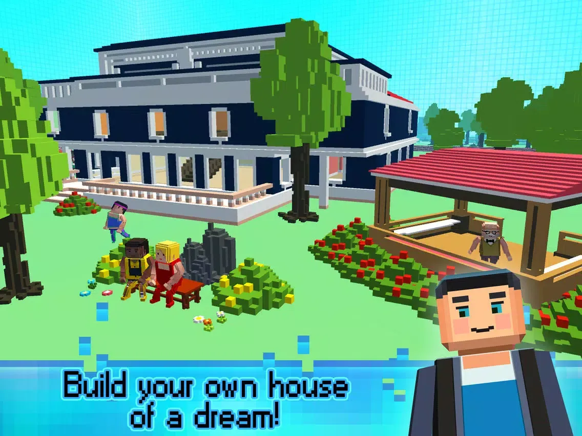 Ảnh chụp màn hình của Sim Block House Craft n Design iPad 