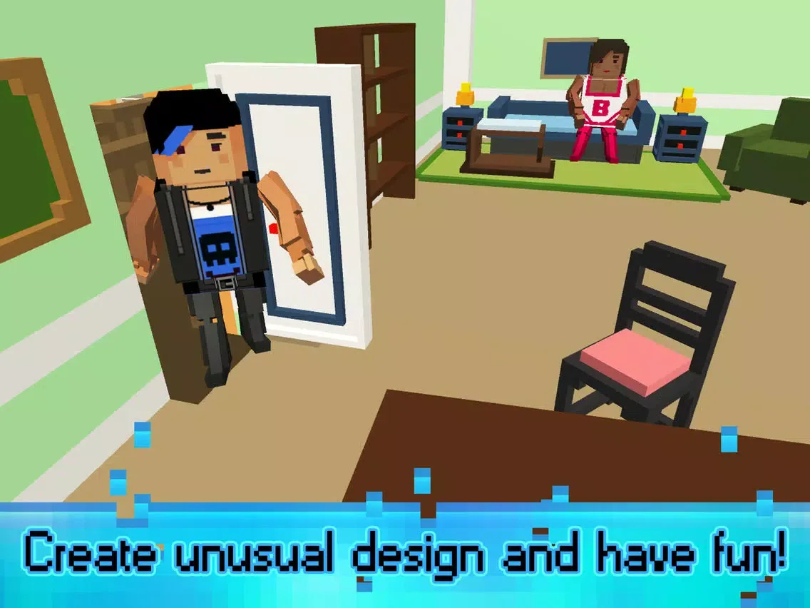 Ảnh chụp màn hình của Sim Block House Craft n Design iPad 
