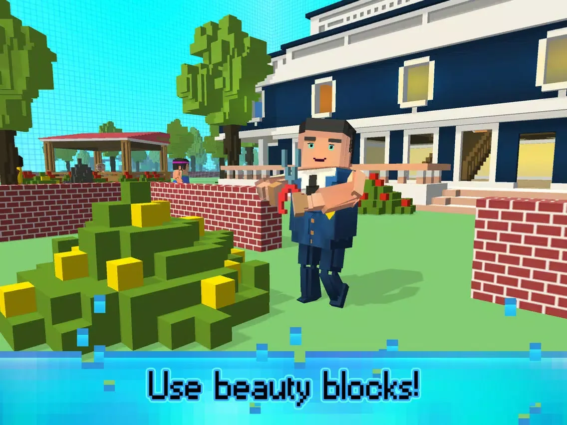Ảnh chụp màn hình của Sim Block House Craft n Design iPad 