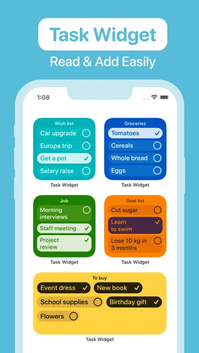 To Do List Widget Daily Tasks スクリーンショット