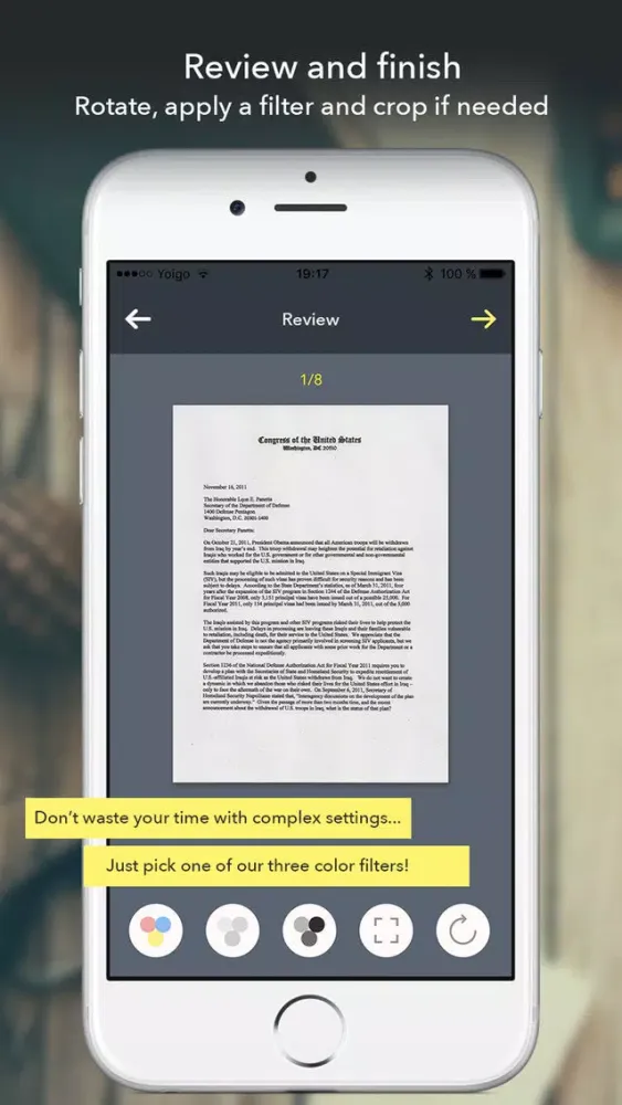 Tangkapan skrin FileScanner PDF - Camera scanner and web to pdf