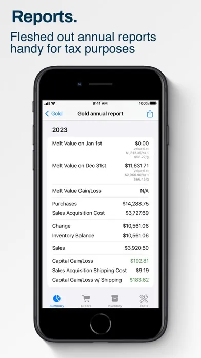 Precious Metals Manager سکرین شاٹس