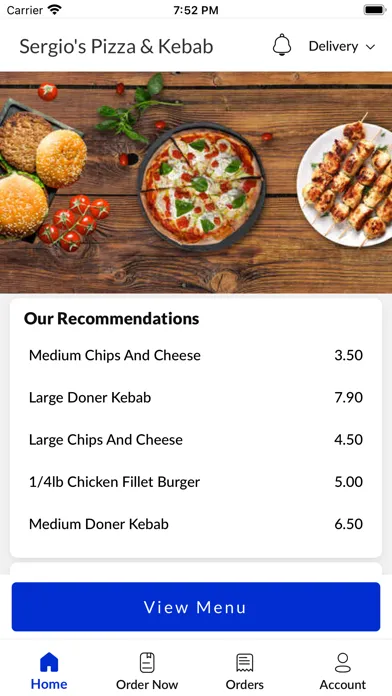 Ảnh chụp màn hình của Sergios Pizza and Kebab
