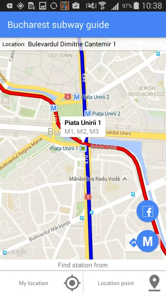 Tangkapan layar Subway guide: Bucharest