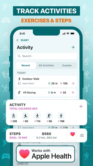 Keto Diet app. Carb counter Ekran Görüntüleri
