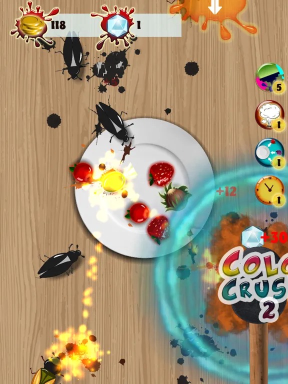 Ảnh chụp màn hình của Food Defense - Bug smasher iPad 
