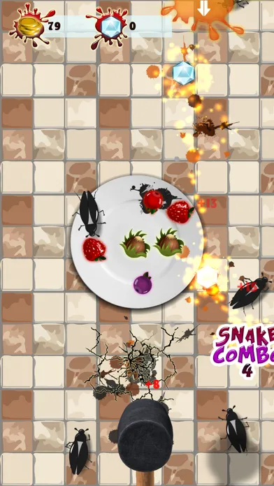 Ảnh chụp màn hình của Food Defense - Bug smasher