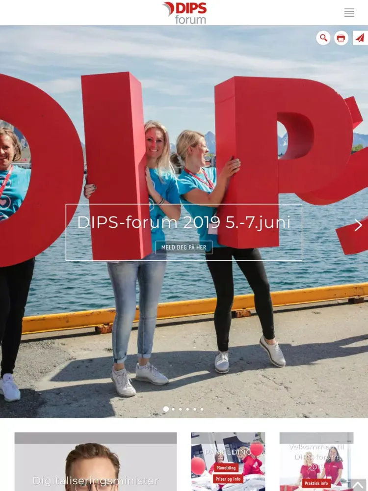 DIPS-forum 2019 iPad Screenshots