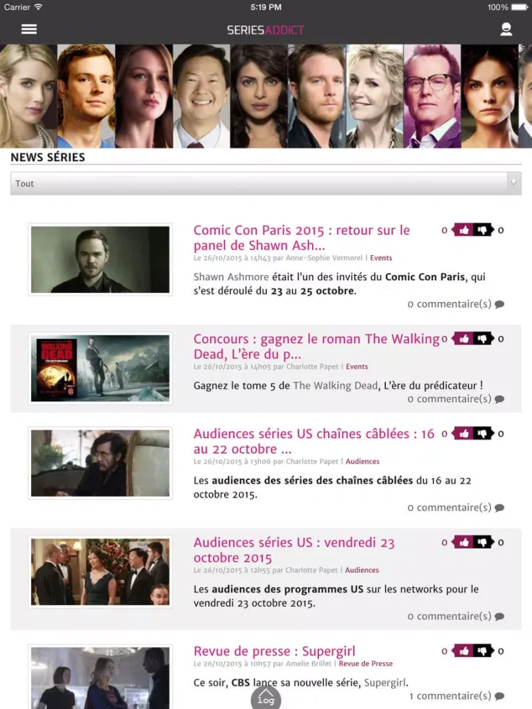 SeriesAddict.fr iPad  سکرین شاٹس