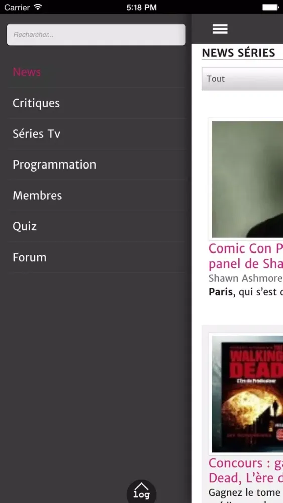 SeriesAddict.fr سکرین شاٹس