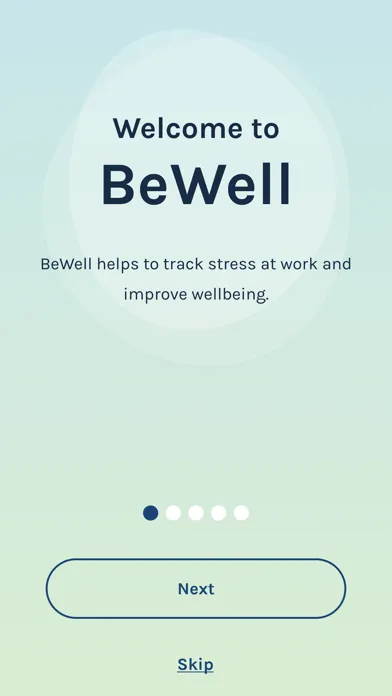 Captures d'écran de BeWell at Work