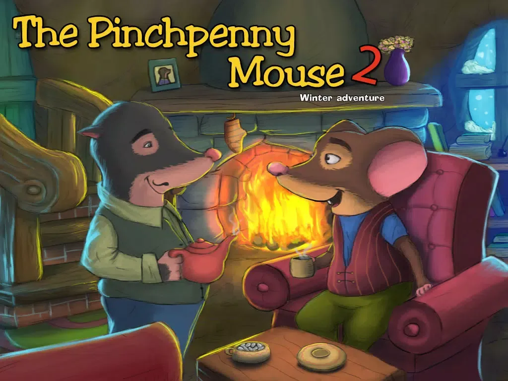 Captures d'écran de "The Pinchpenny Mouse 2" winter adventure interactive storybook iPad 