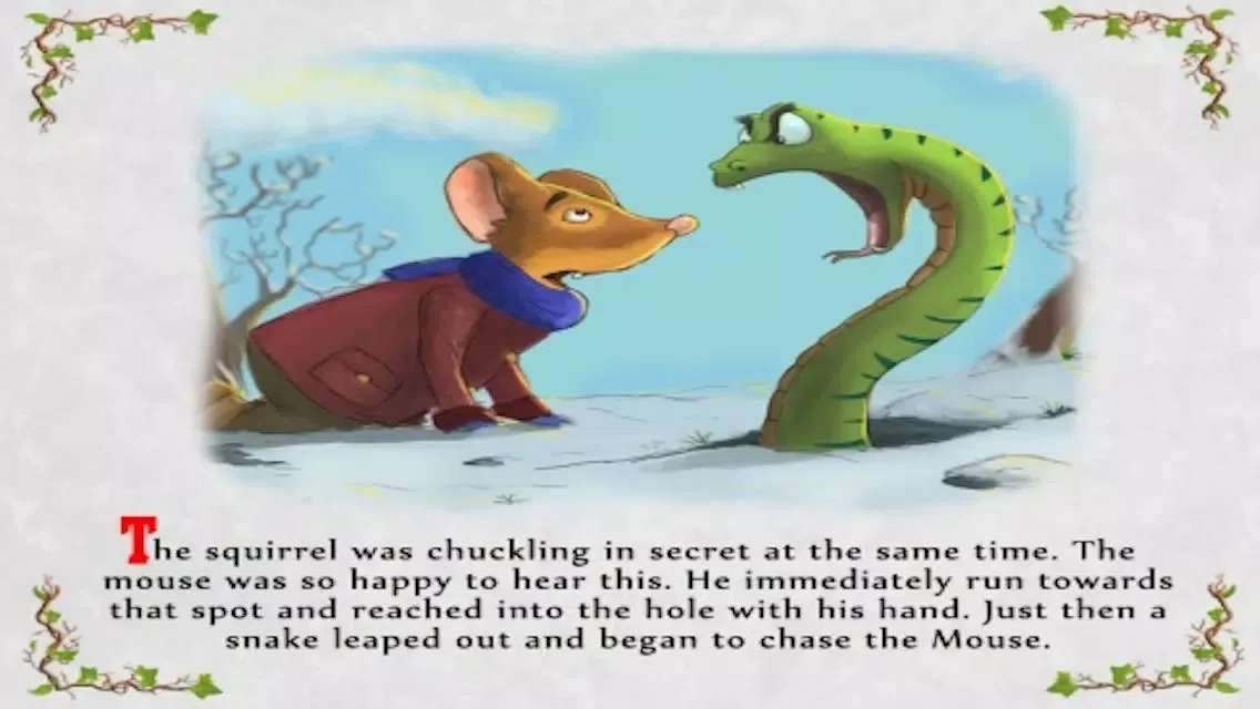 Captures d'écran de "The Pinchpenny Mouse 2" winter adventure interactive storybook