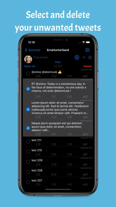 Tweet Cleaning - Delete Tweets স্ক্রিনশট