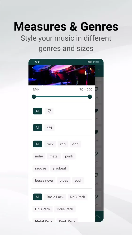 Capturas de tela do DrumBeats