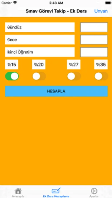 Sınav Görevi Takip Screenshots