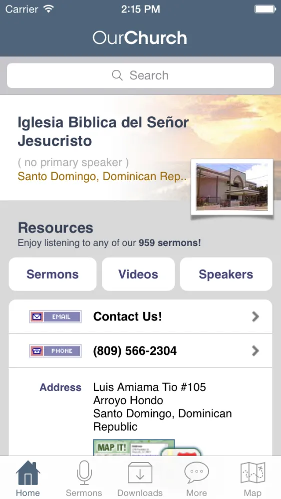 Captures d'écran de Iglesia Biblica del Señor Jesucristo