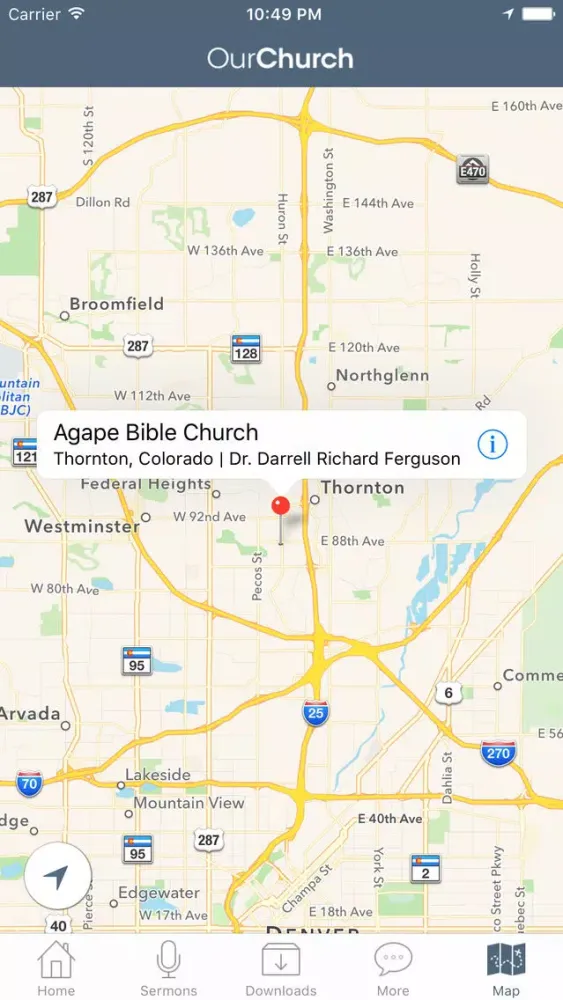Capturas de tela do Agape Bible Church