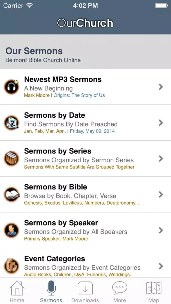 Ảnh chụp màn hình của Belmont Bible Church