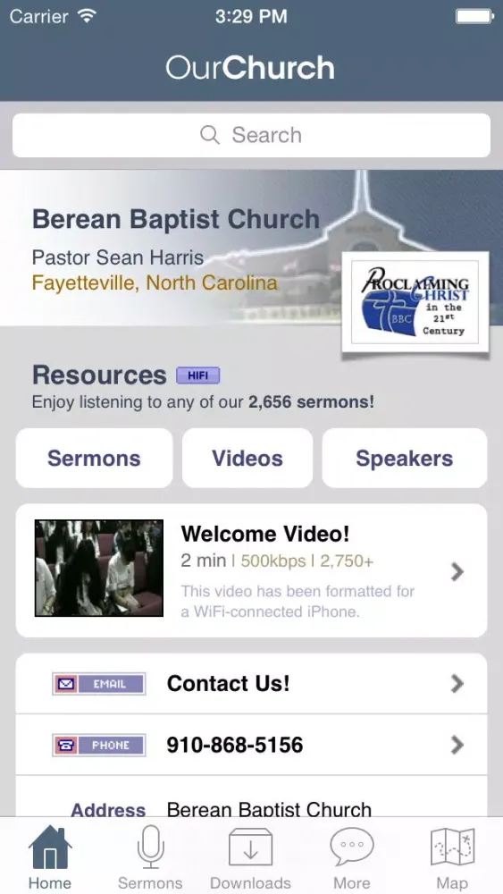 Capturas de pantalla de Berean Baptist Church