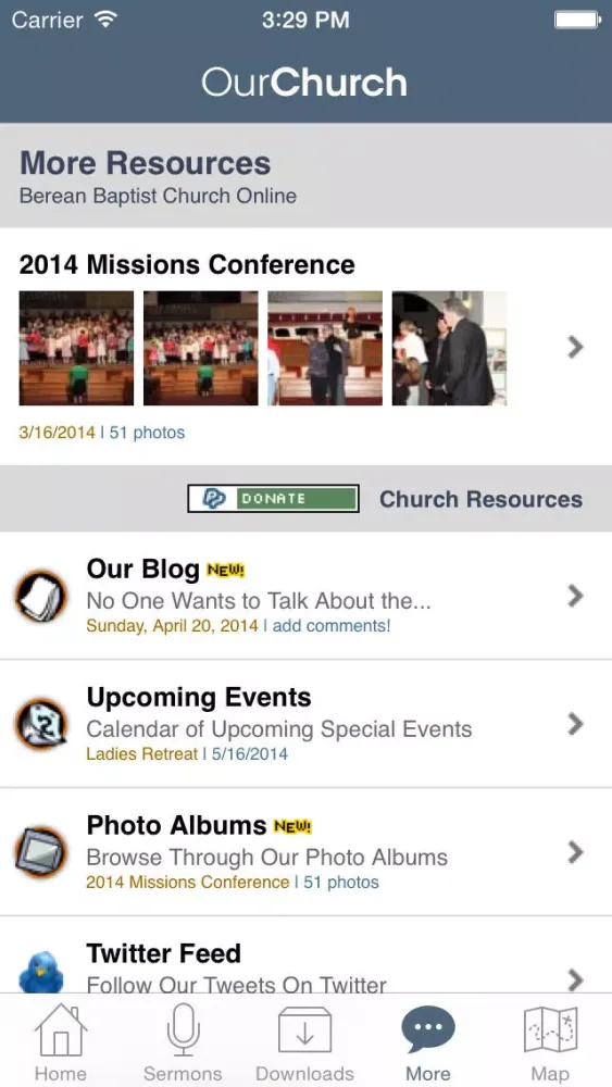 Capturas de pantalla de Berean Baptist Church
