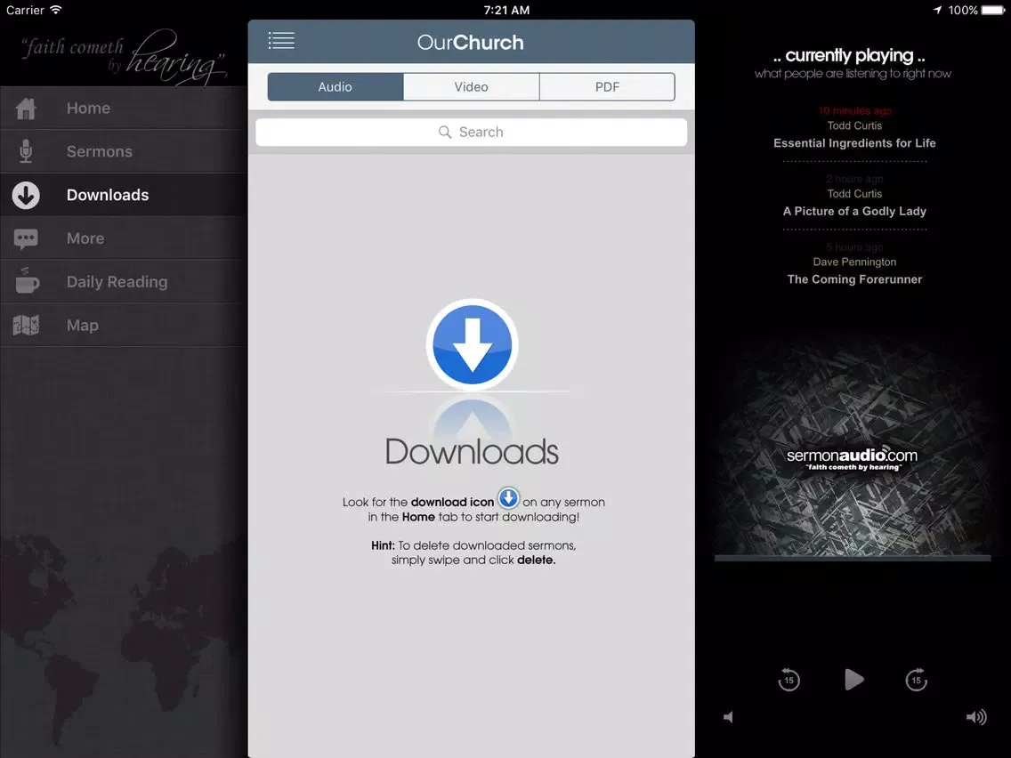 Burge Terrace Baptist Church iPad  Screenshots