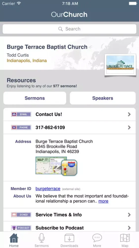 Burge Terrace Baptist Church Screenshots