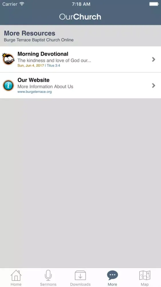 Burge Terrace Baptist Church Screenshots