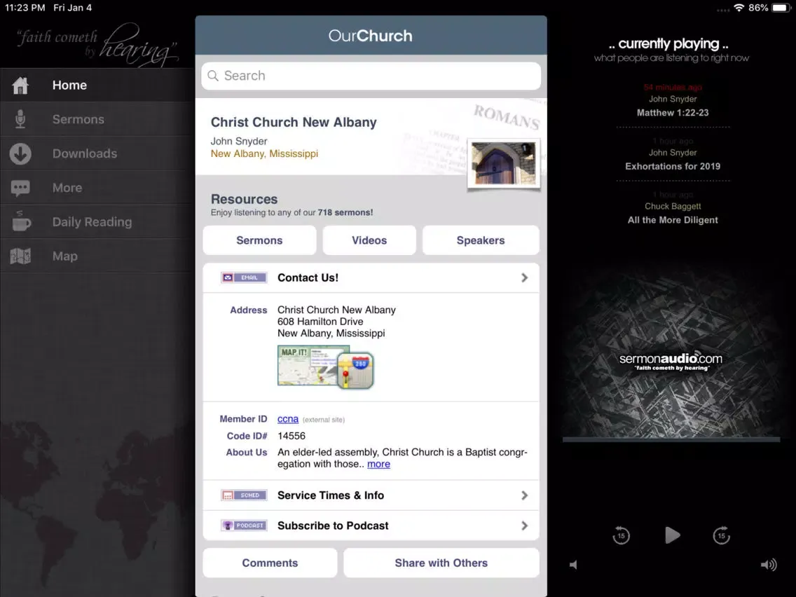 Christ Church New Albany iPad  স্ক্রিনশট
