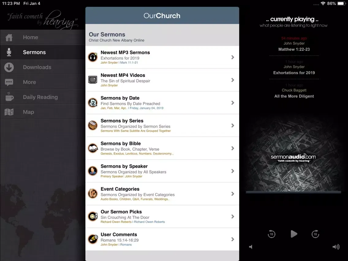 Christ Church New Albany iPad  স্ক্রিনশট